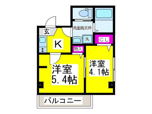 NM.quarante-quatreの物件間取画像